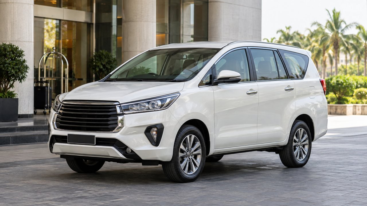 Premium Innova type taxi for comfortable family journeys